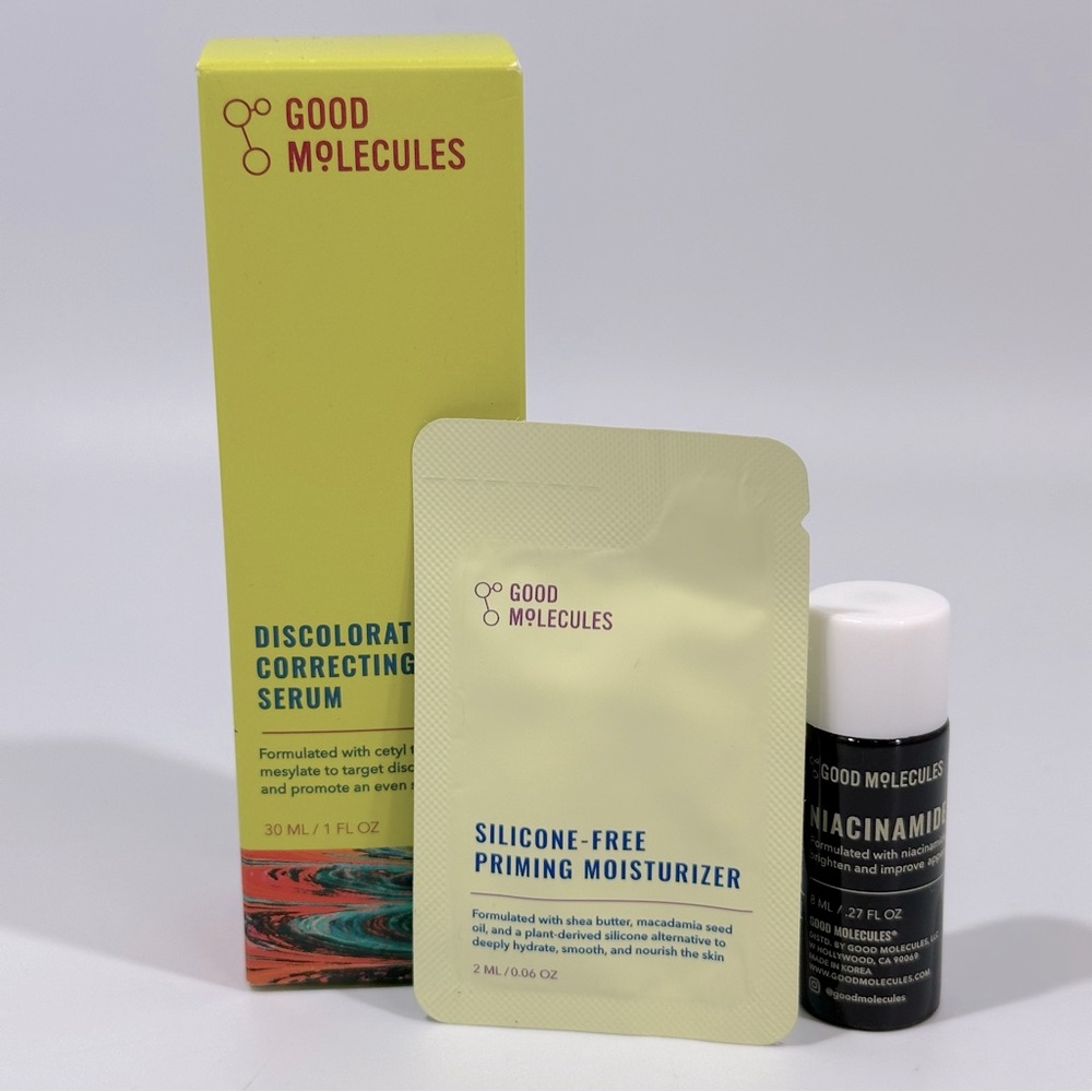 Good Molecules Discoloration Correcting Serum Niacinamide Brightening Sampler